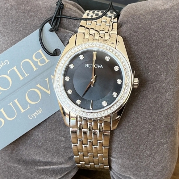 ***BRAND NEW*** Bulova Classic Crystal Stainless Steel Quartz Ladies Watch - Picture 6 of 12